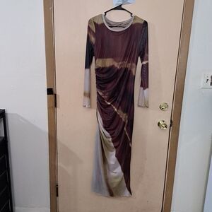 Women’s Dress MakeMeChic  Size Large Coffee